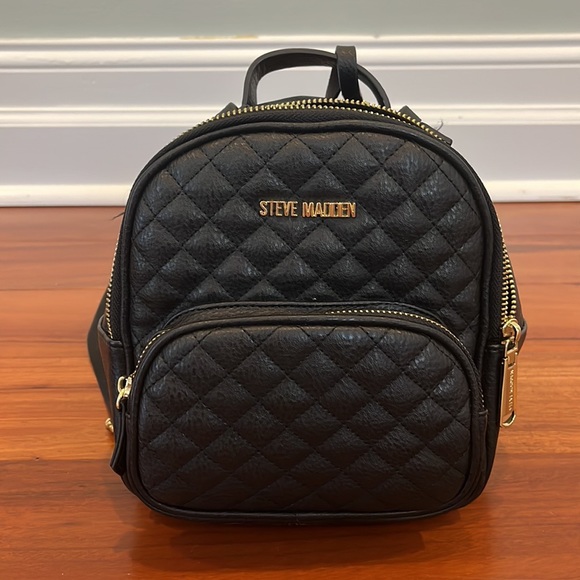 Steve Madden Black Mini Backpack - Picture 2 of 4
